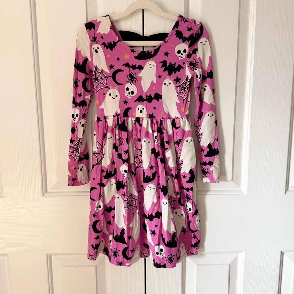 Little Sleepies Pink Ghost Print Dress